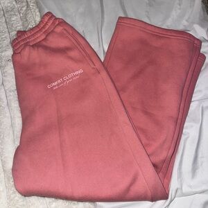 Comfort Clothing Coral Pink Women's Cozy Sweatpants